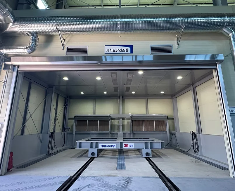 ​M사 세척 및 도장 실내 도장부스